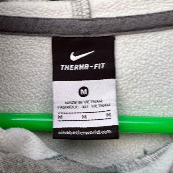 Nike Men's Therma-Fit Pullover Hoodie Five White‎ Stars Graphic Gray Medium - Picture 6 of 6